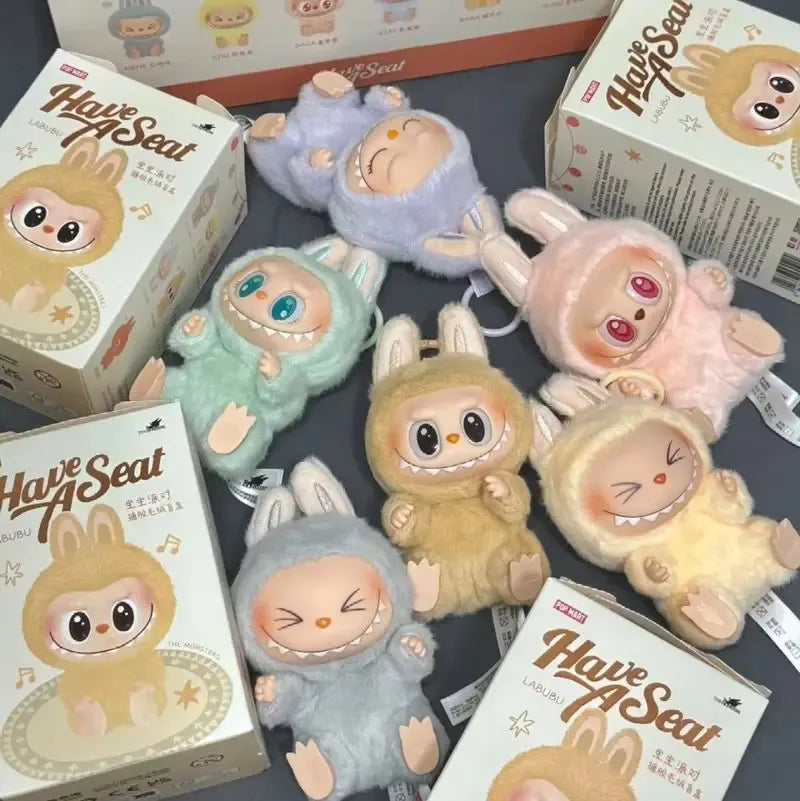 Labubu Have a Seat Edition Collectible Keychain Charm