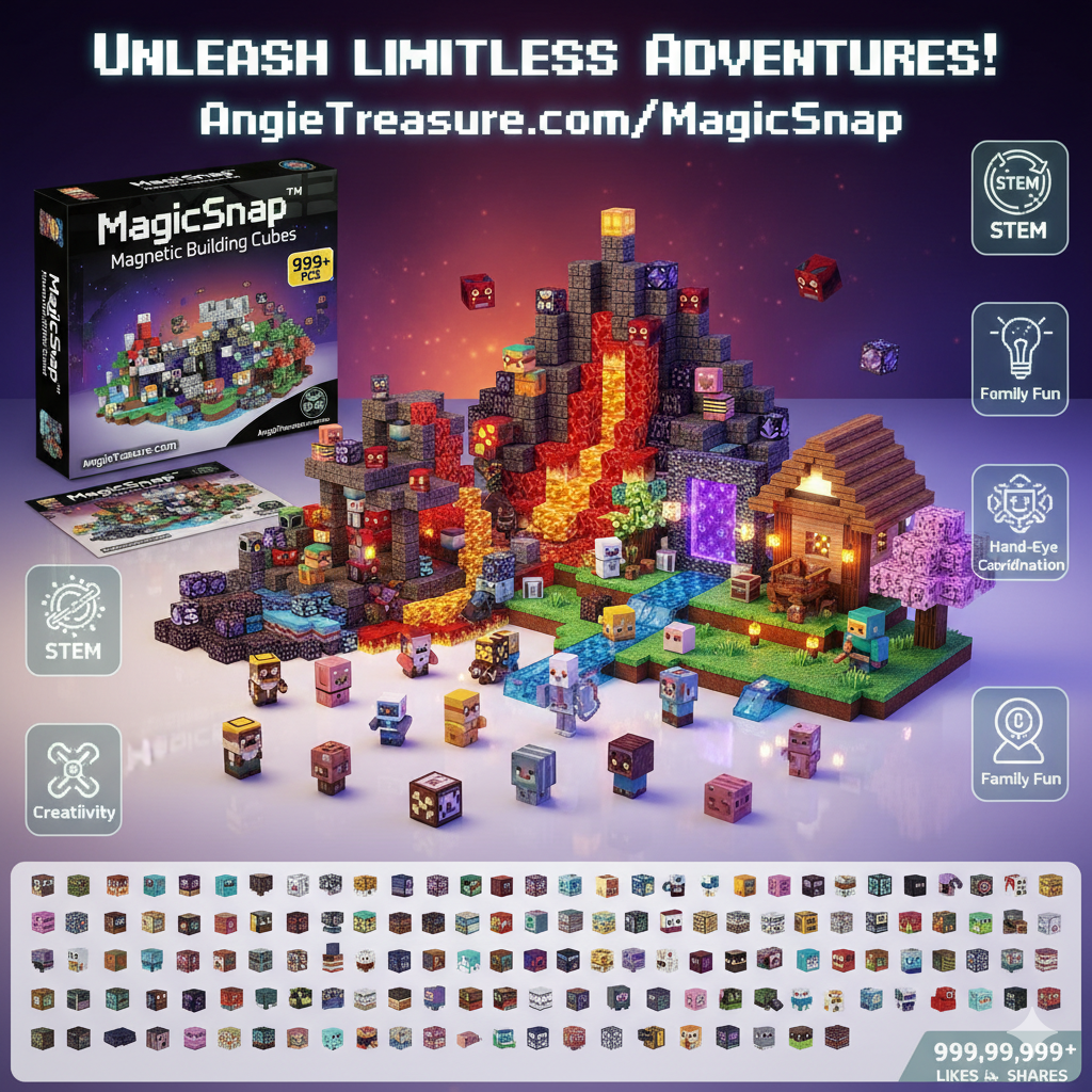 MagicSnap™ Building Blocks 500pc + FREE Storage Box
