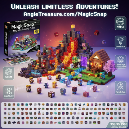 MagicSnap™ Building Blocks 500pc + FREE Storage Box