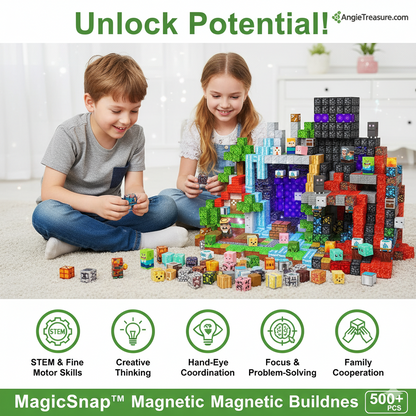 MagicSnap™ Building Blocks 500pc + FREE Storage Box