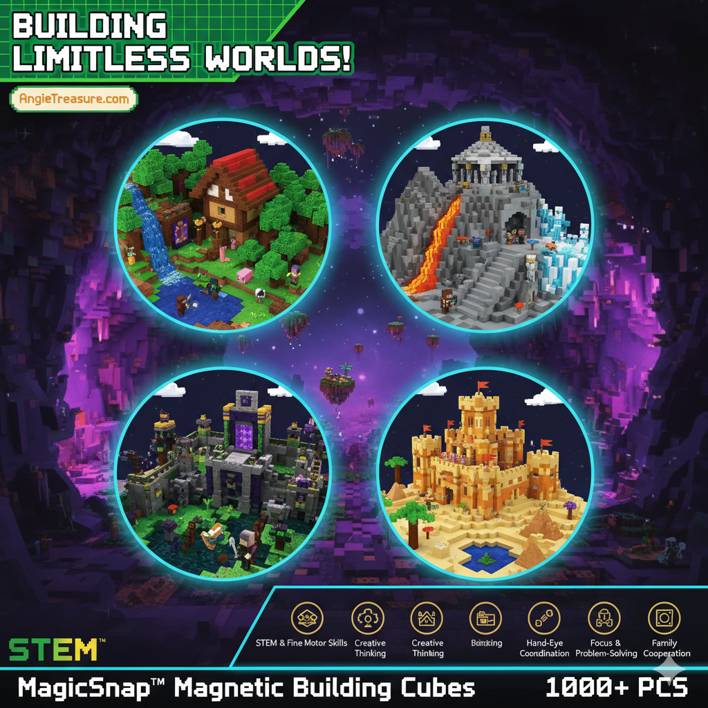 MagicSnap™ Building Blocks 500pc + FREE Storage Box