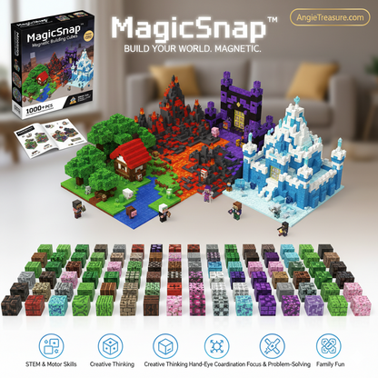 MagicSnap™ Building Blocks 500pc + FREE Storage Box
