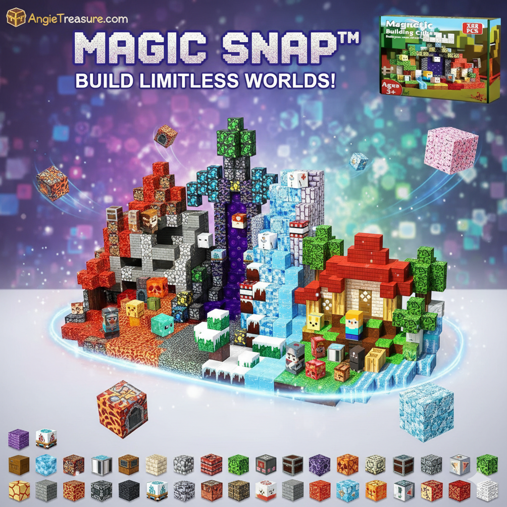MagicSnap™ Building Blocks 500pc + FREE Storage Box