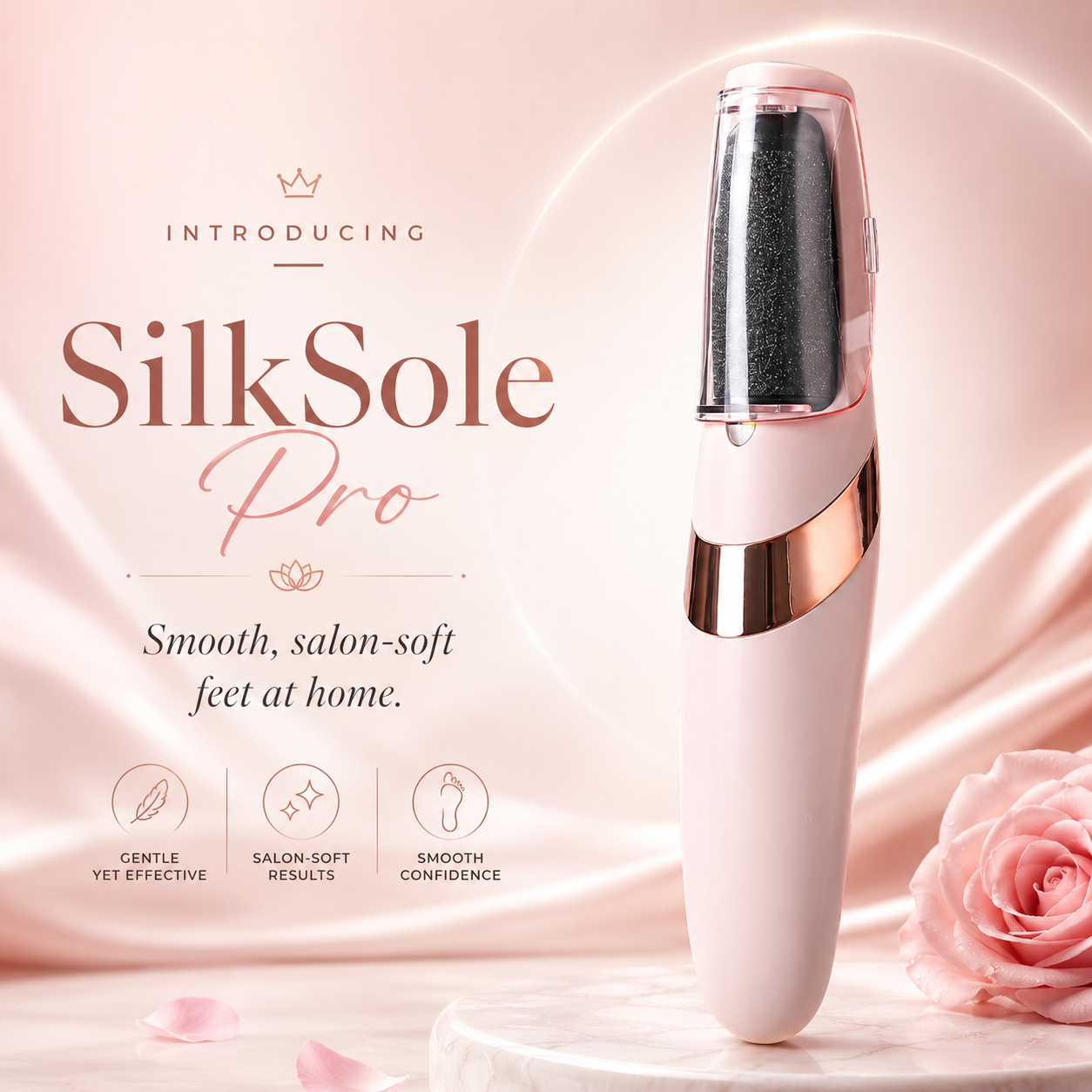 SilkSole Pro™ Electric Callus Remover — Smooth, Soft Feet at Home