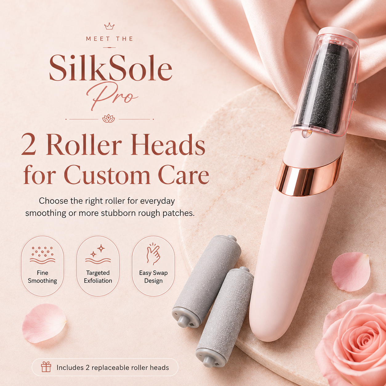 SilkSole Pro™ Electric Callus Remover — Smooth, Soft Feet at Home