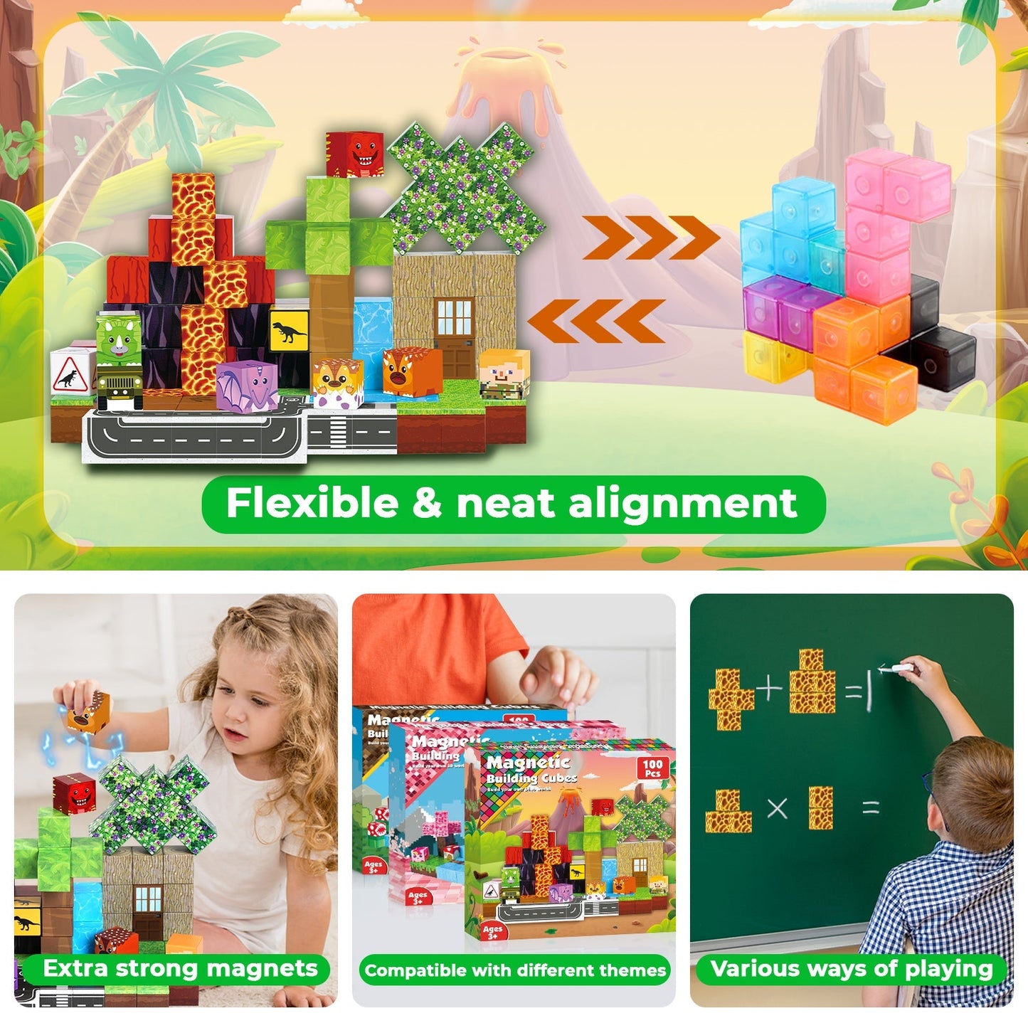 MagicSnap™ Volcano Building Blocks