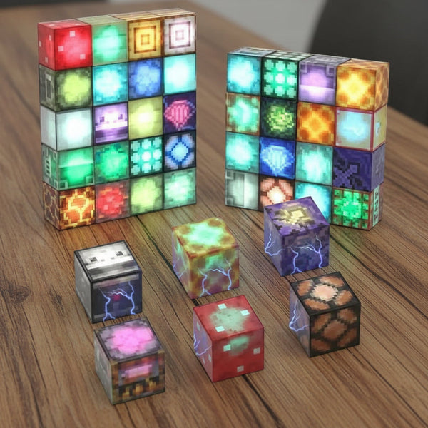 GlowBlock Magnetic Light Cubes Play Set
