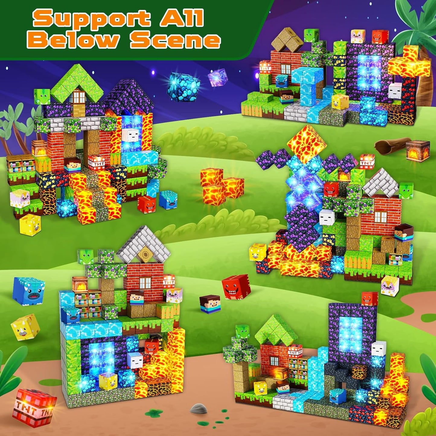 MagicSnap™ Volcano Building Blocks