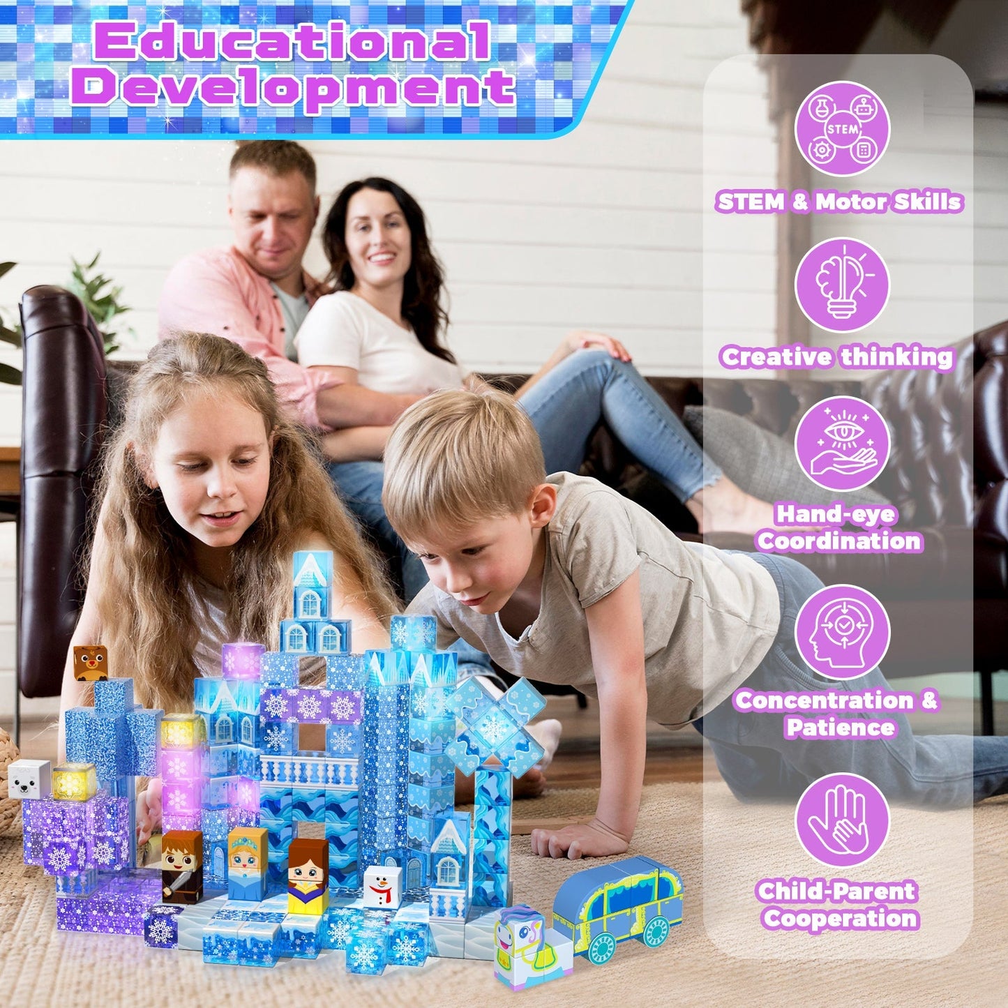 MagicSnap™ Ice Valley Building Blocks