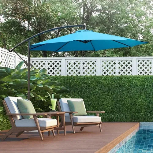 ShadeArc™ 10FT Cantilever Patio Umbrella with Base