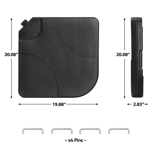 PatioAnchor™ 4-Piece Fillable Umbrella Base