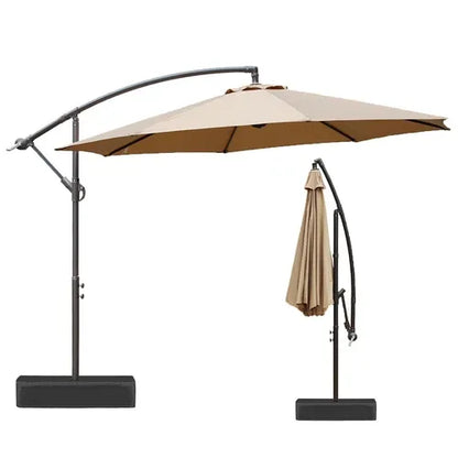 ShadeArc™ 10FT Cantilever Patio Umbrella with Base