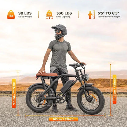 TerraVolt™ 1500W All-Terrain Fat-Tire E-Bike