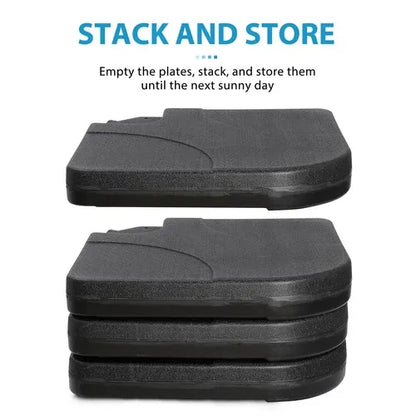 PatioAnchor™ 4-Piece Fillable Umbrella Base