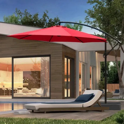 ShadeArc™ 10FT Cantilever Patio Umbrella with Base