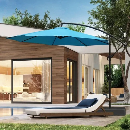 ShadeArc™ 10FT Cantilever Patio Umbrella with Base