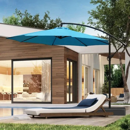 ShadeArc™ 10FT Cantilever Patio Umbrella with Base
