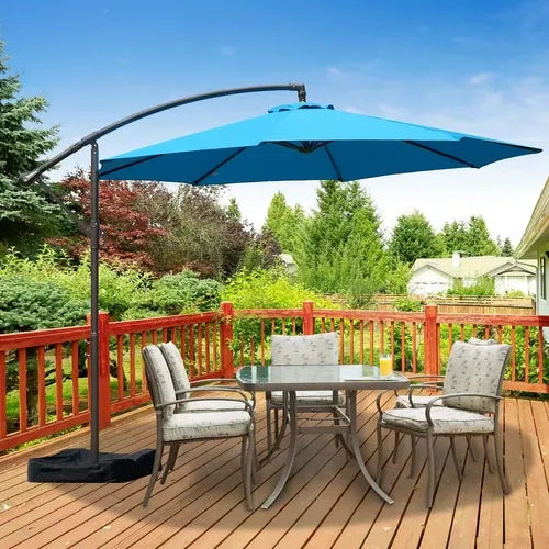 ShadeArc™ 10FT Cantilever Patio Umbrella with Base
