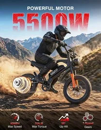 RidgeVolt™ 5500W Electric Dirt Bike