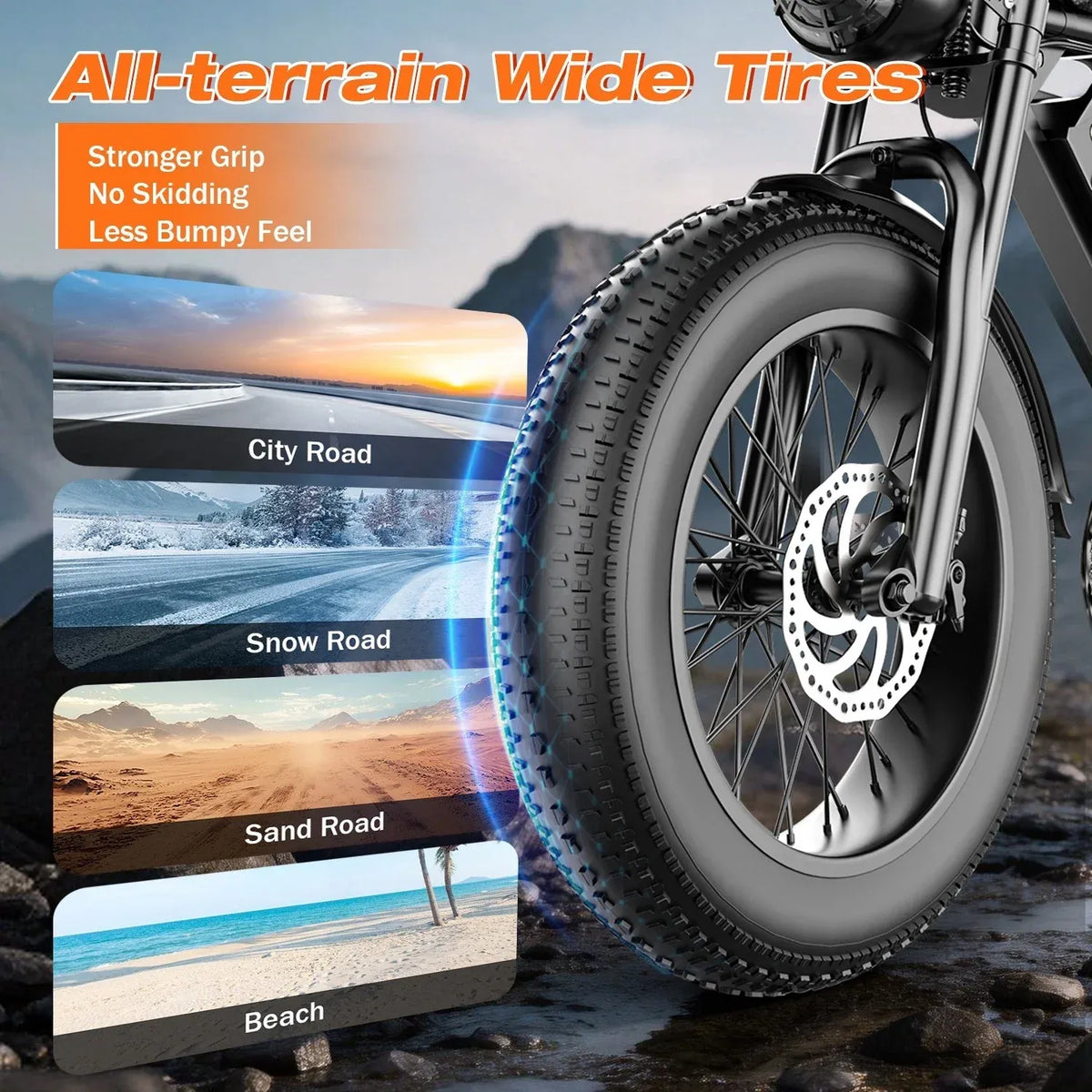 ApexRide™ 20″ Fat-Tire E-Bike