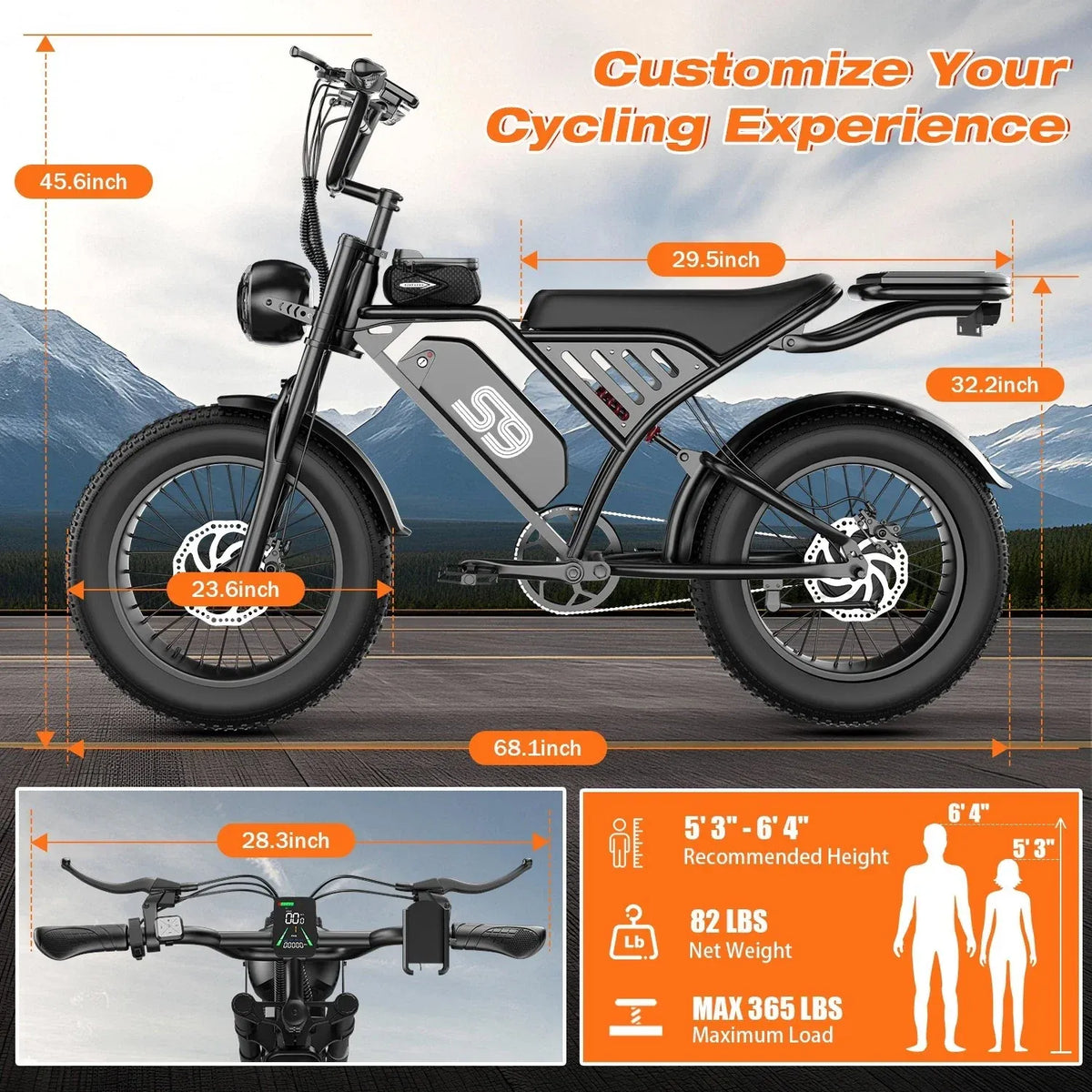 ApexRide™ 20″ Fat-Tire E-Bike