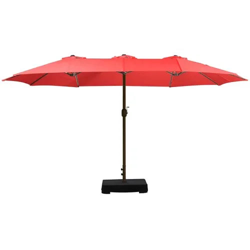 PatioHaven™ 15FT Double-Sided Patio Umbrella with Base