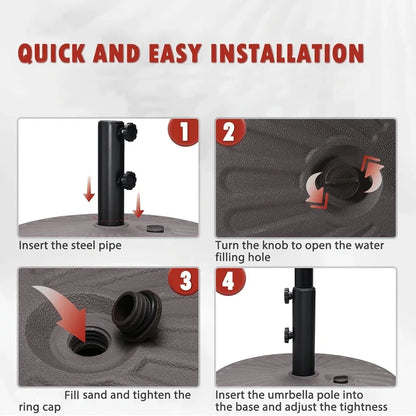 PatioAnchor™ Heavy-Duty Fillable Umbrella Base