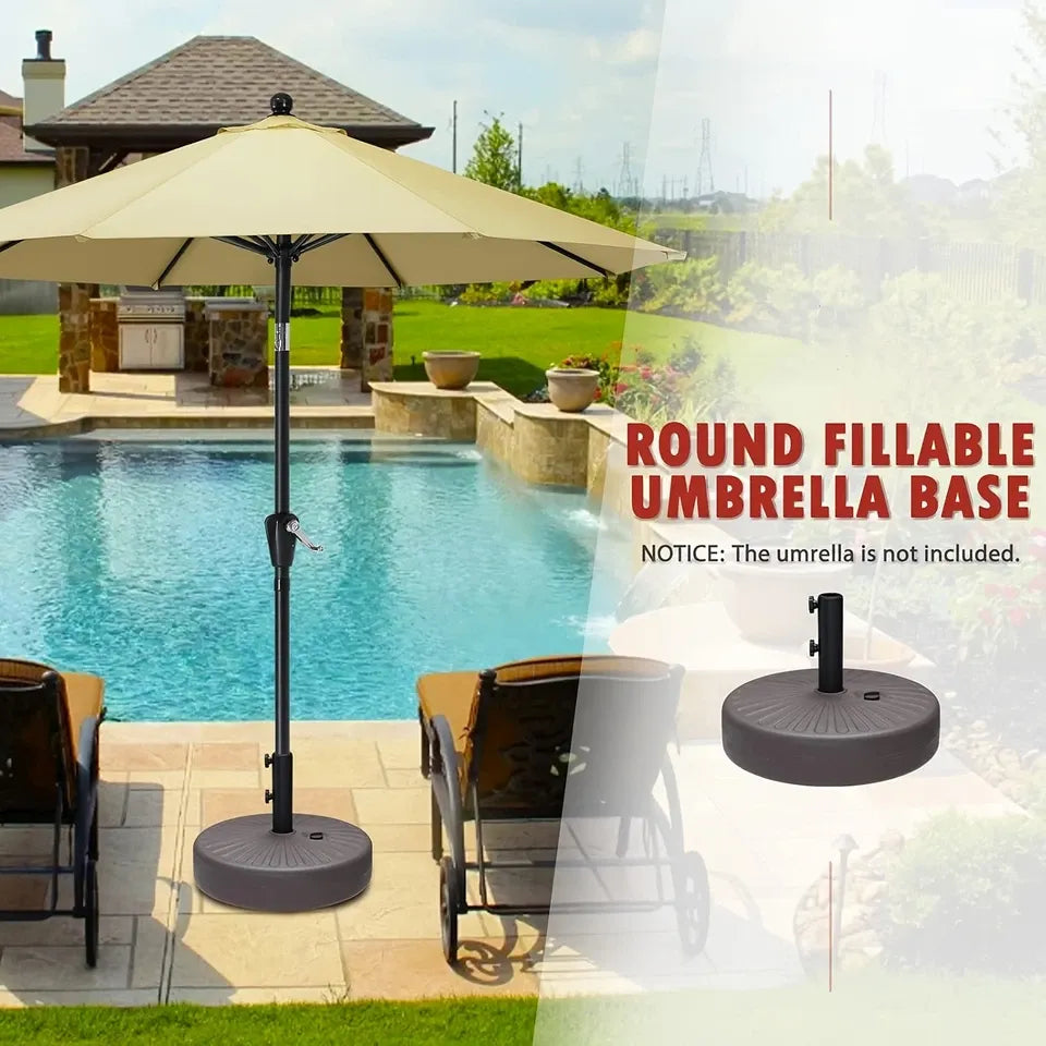 PatioAnchor™ Heavy-Duty Fillable Umbrella Base